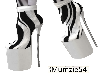 Zebra Platform Boots