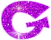 Purple Glitter G