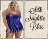 Silk Nightie Blue