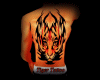 Tiger Eye Tatto w/Flames