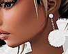 White Winter Earrings