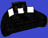Pet Sofa Bed Black/White