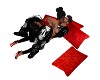 Red Kissing Pose Pillows