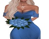Custom Blue Bridal Boq