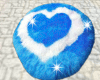 Blue Sheepskin Heartrug