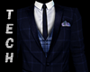 Blue Plaid 3 pc Suit