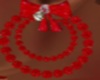 Red Sparkle Bow Hoop 