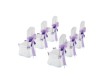 wedd purple chairs