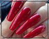 - Red Nails+Rings