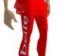 belle red mini leggings