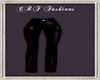 CRF* Black Leather Pants