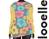 Old Floral Sweater Dress