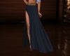 Long Skirt w/Belt Blue