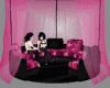 PiNK and BlaCK COUCH