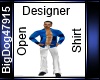 [BD] Designer Open Shirt