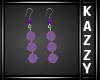 }KR{ Purple Fur Earrings
