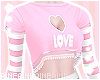 爱 "Love" Pinku Top