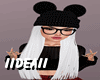 !D!Bennie Hair/Hat White