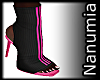 black&pink boots