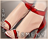 [Is] Bow Sandals Red