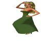 PD Green Textured Gown