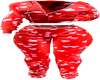 2Pc Red Heart Sweat Set