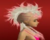 funky white/pink mohawk