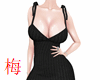 梅 black knit dress