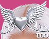 Angel Silver Heart Tiara