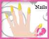 Gold Love Nails