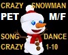 Crazy Snowman PET+SONG