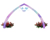 pastel wedding arch