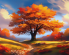 Autumn forest background