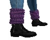 WINTER BOOTS/PURPLE SOCK