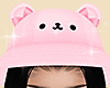 Pink bear hat