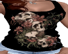 skulls/ flowers tank top