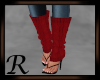 Knit Winter Heels Red