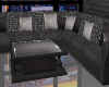 Black L-Shaped Sofa