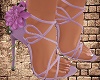Purple Flowers Heels