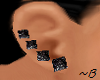 Multi Black Earrings