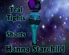 Teal Tights + Shorts