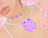 Bear Necklace<3 Purple