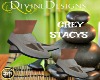 DD*GREY LEATHER STACYS