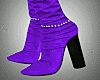 Long Purple Boots