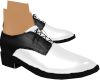 M Black White Dress Shoe