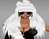 White Gaga Hairstyle