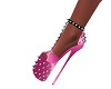 kl pink spiked heels