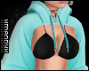Teal Shrug Hoodie