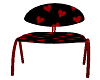 black & red pose chair