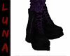 Black and purple boots